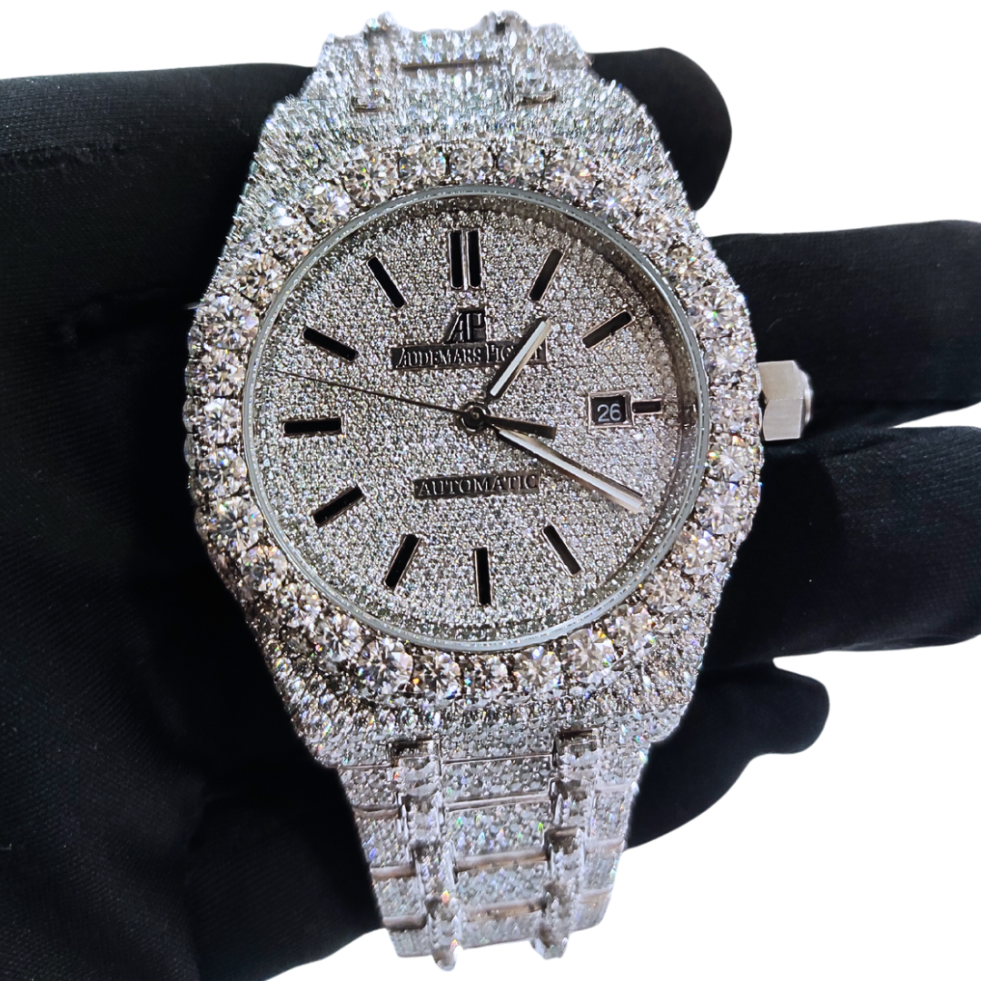 Bust-Down VVS Diamonds Test Certified 42mm Custom Watch