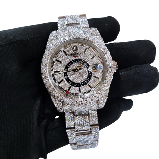 Bust-Down VVS Diamonds Test Certified 42mm Custom Watch