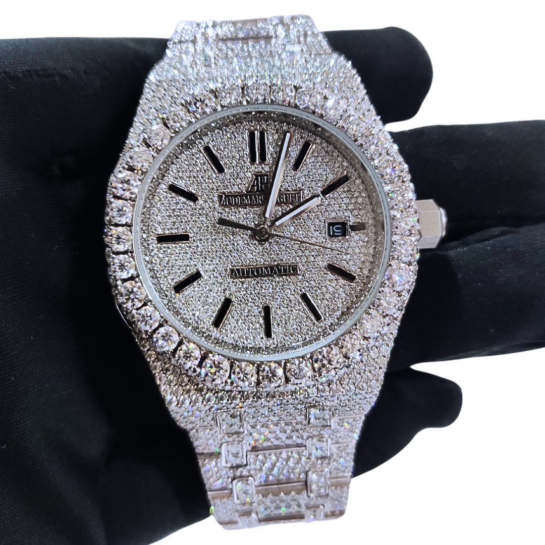 Iced-Out VVS Diamonds Test Certified 42mm Custom Watch